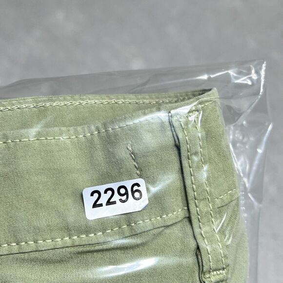 L'Agence Mirabel Pants Womens 25 Cropped Flight Soft Army Zip Button Closure - Picture 11 of 11